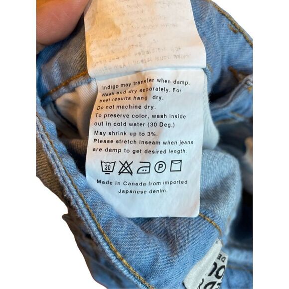 Naked & Famous Denim Womens 25 High Rise Skinny Light Blue Japan Selvedge Jeans - Picture 4 of 8